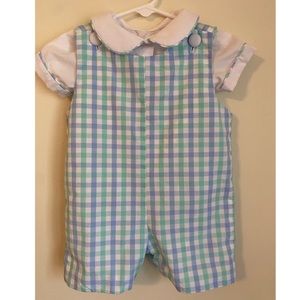 Mint & Blue Check Jon Jon  *BRAND NEW*